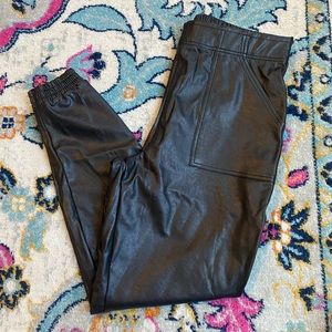 Spanx Faux Leather Joggers